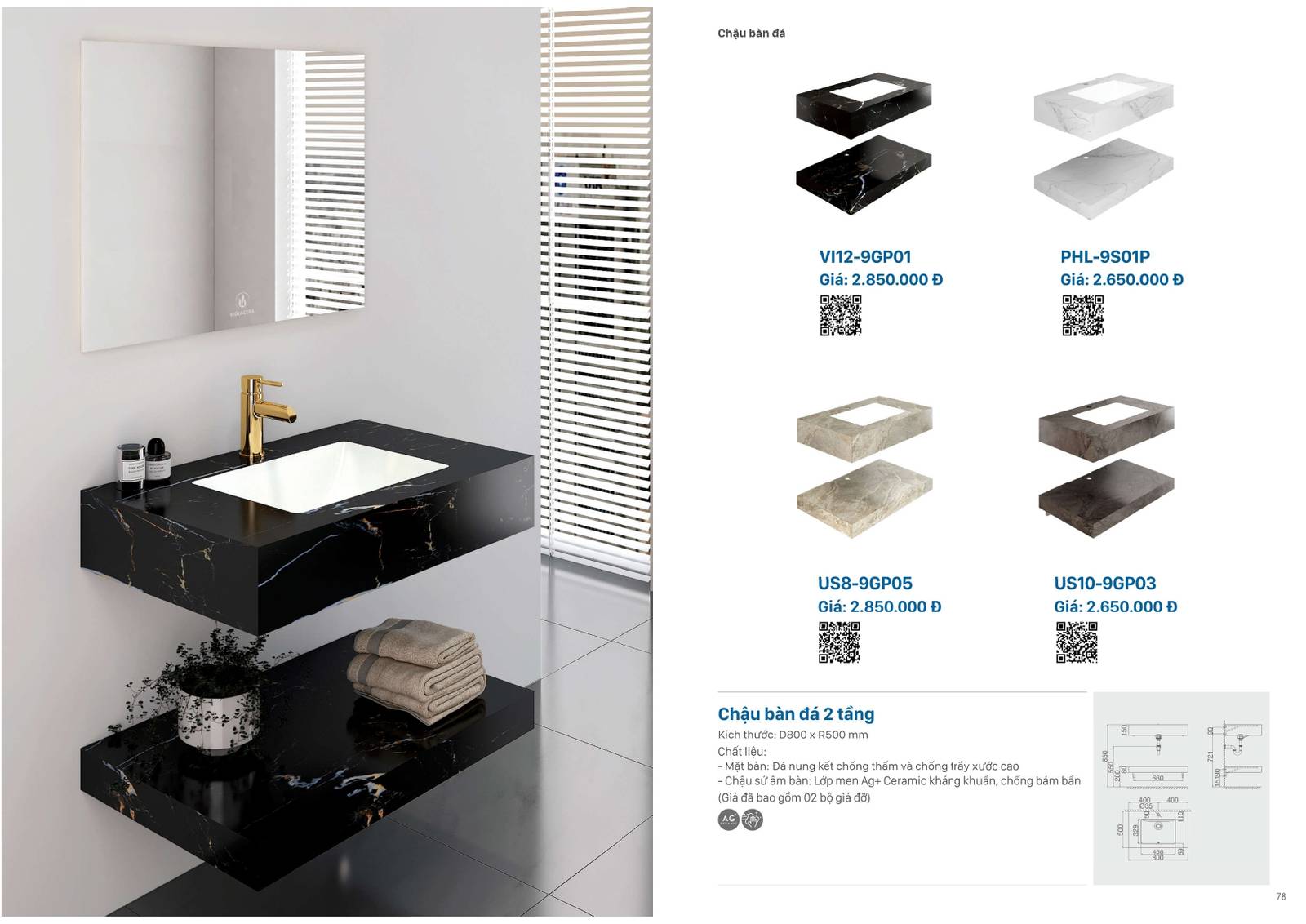 Catalogue và Bảng giá Thiết bị vệ sinh VIGLACERA mới nhất 2025 /Page 39